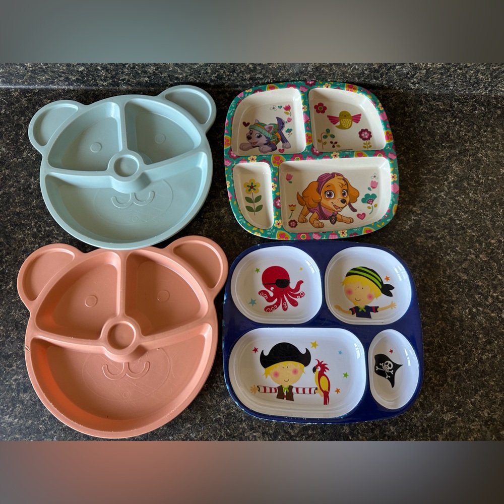 Kids Animal and Pirate Themed Dinnerware Set
